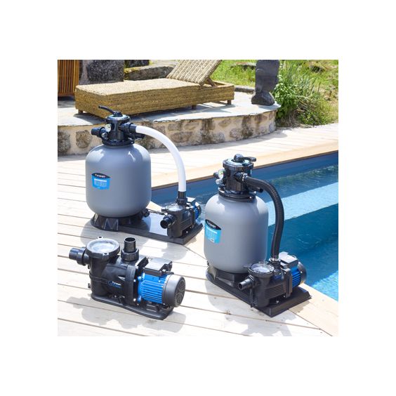 Pompe Filtration Piscine Hors Sol et Enterrée 800W 19m³/h Auto Amorçante STEINER