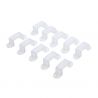 Lot de 10 cavaliers de fixation pour ruban LED 7W/m 14mm 