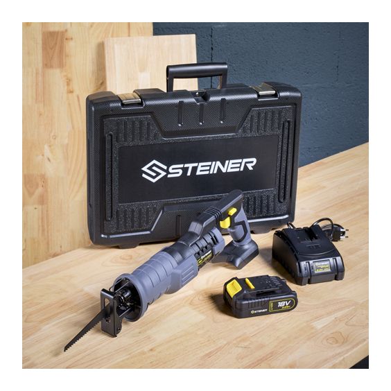 Pack sans fil 18V Scie Sabre + 1 Batterie + 1 Chargeur STEINER