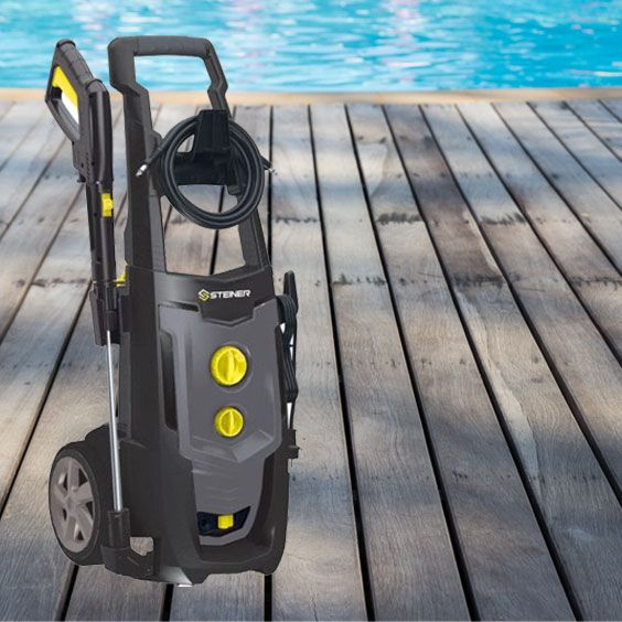 Nettoyeur haute pression électrique 2000W 160 Bar + lance turbo + lance à jet réglable STEINER