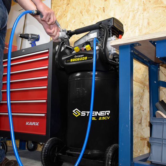 Compresseur Vertical 75L 2.5CV + Kit Pneumatique 5 pièces KORMAN TX