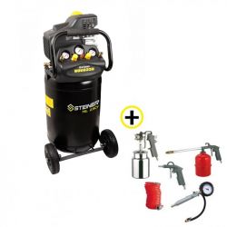 Compresseur Vertical 75L 2.5CV + Kit Pneumatique 5 pièces KORMAN TX