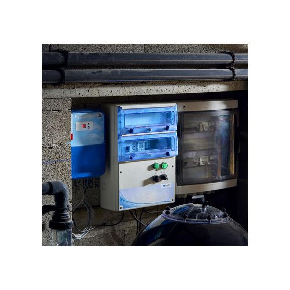 Coffret Piscine Connecté pour Filtration + Éclairage 100W - Module Wifi Inclus pour Commande Filtration