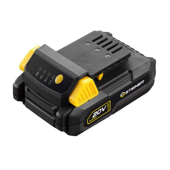 Coupe Bordure Sans Fil 20V + 2 Batteries Li-ion 2AH + Chargeur Rapide STEINER